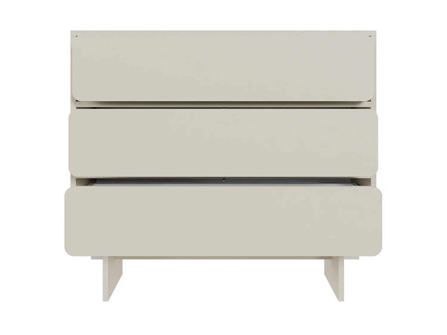 Commode - 101 cm - 3 tiroirs - grège - WUWU