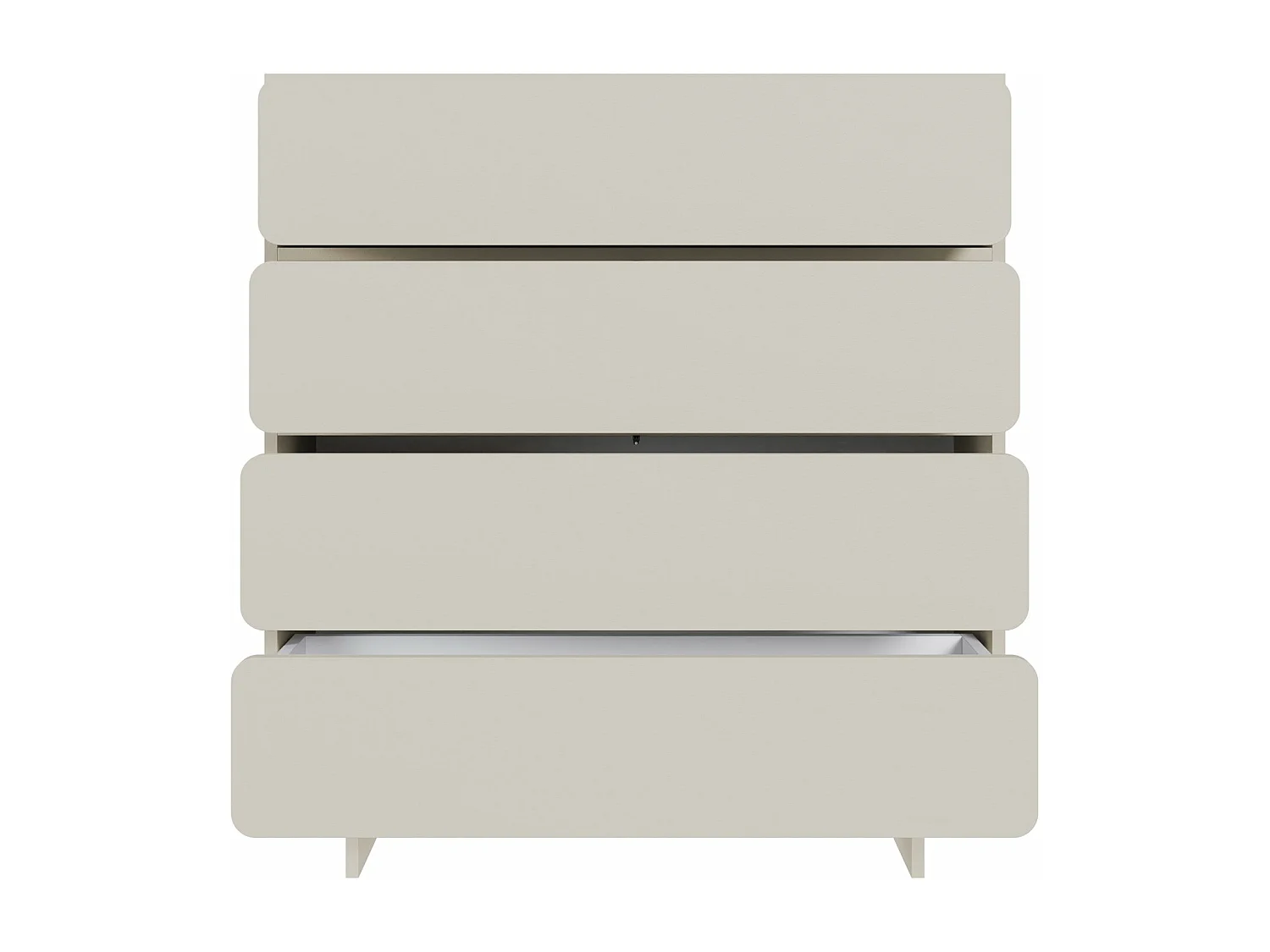 Kommode mit 4 Schubladen - Greige - 101 cm - WUWU