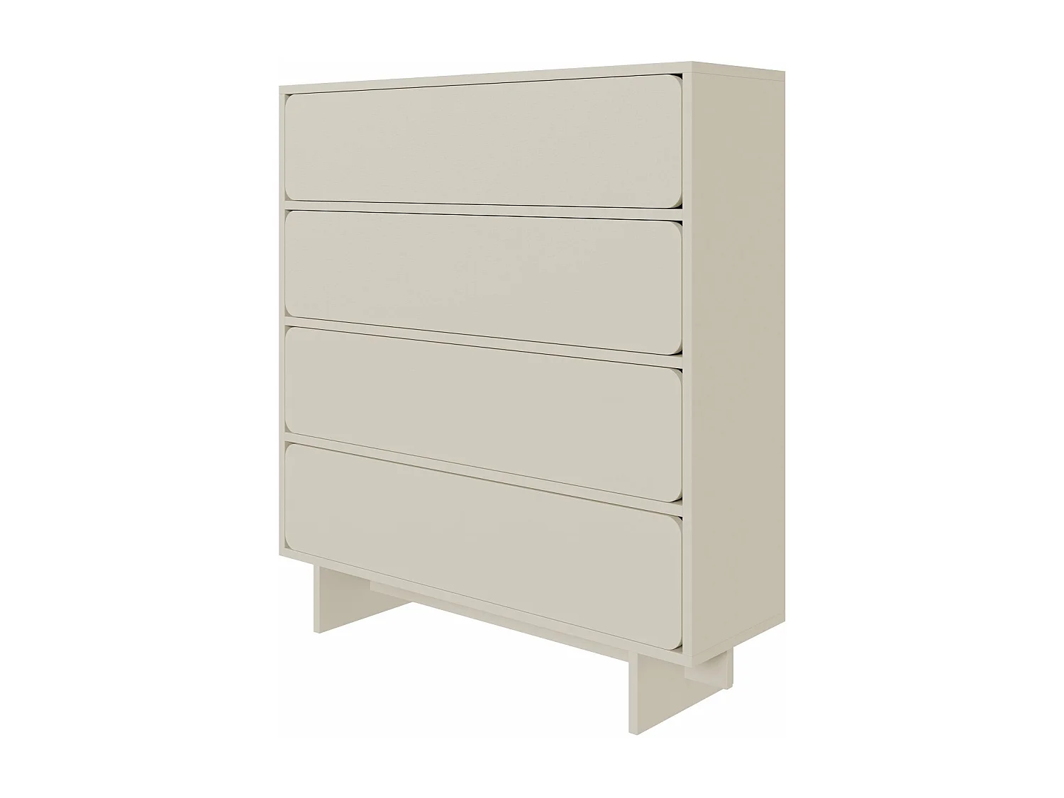 Kommode mit 4 Schubladen - Greige - 101 cm - WUWU