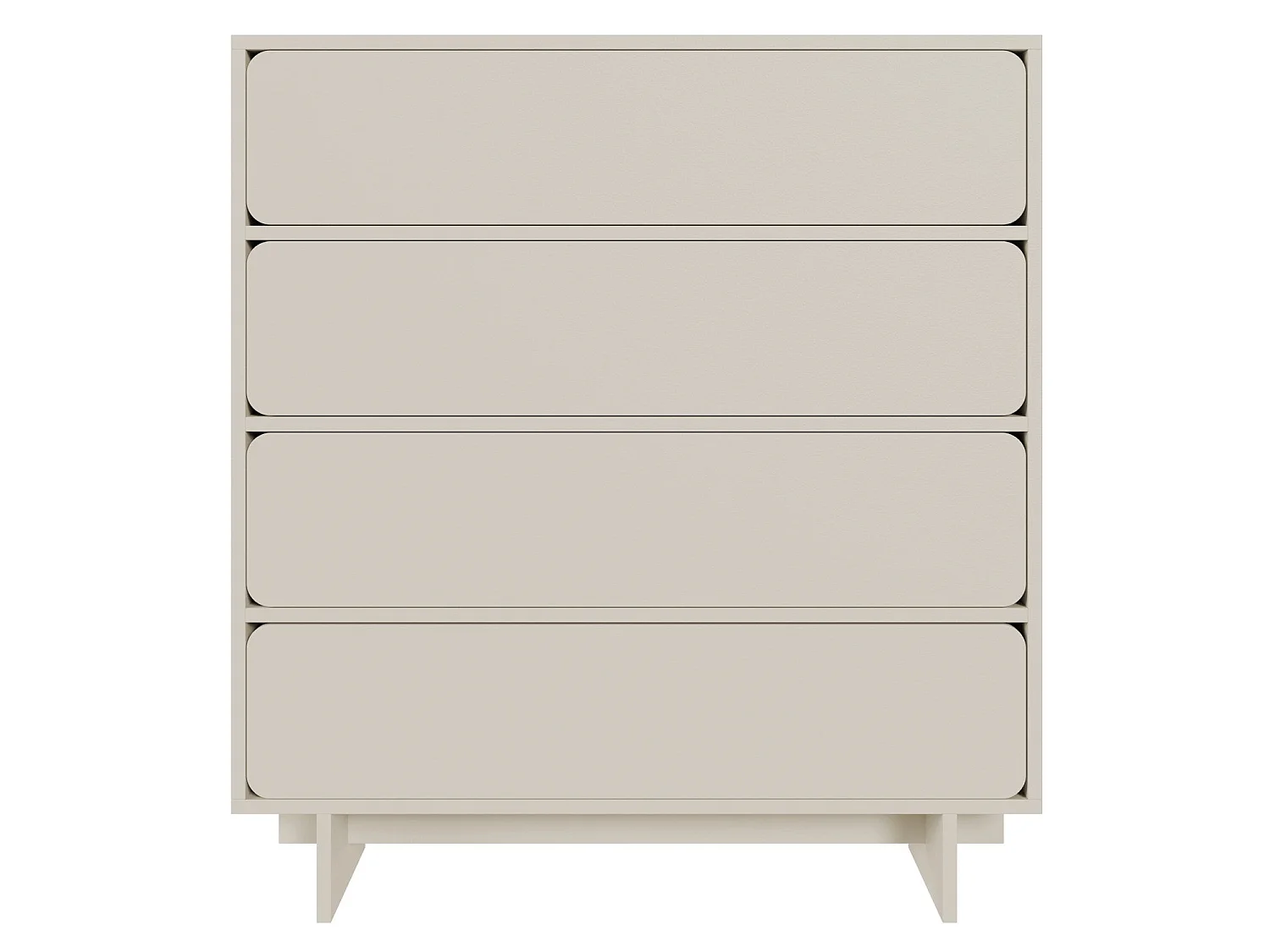 Commode - 101 cm - 4 tiroirs - grège - WUWU