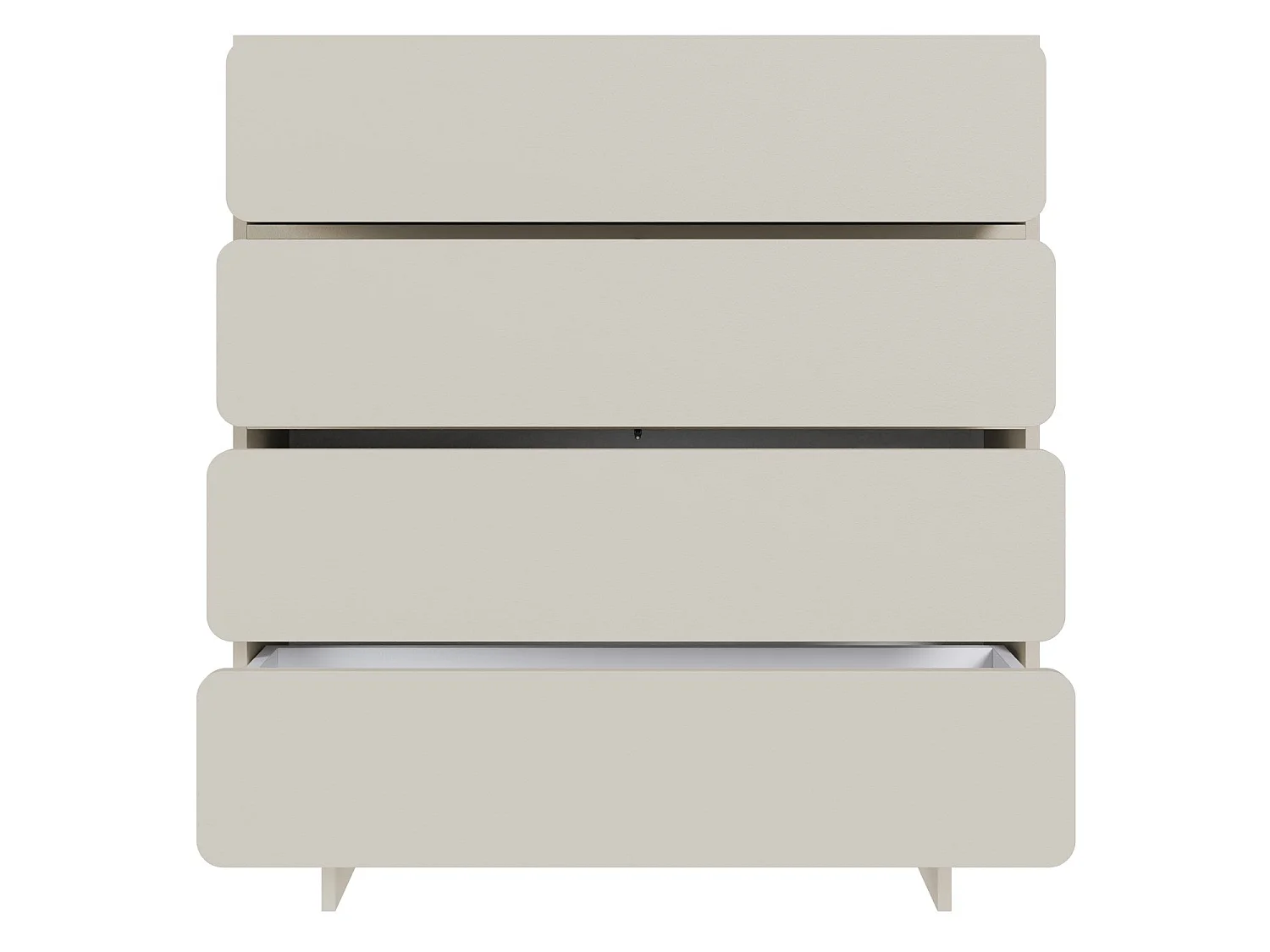 Commode - 101 cm - 4 tiroirs - grège - WUWU