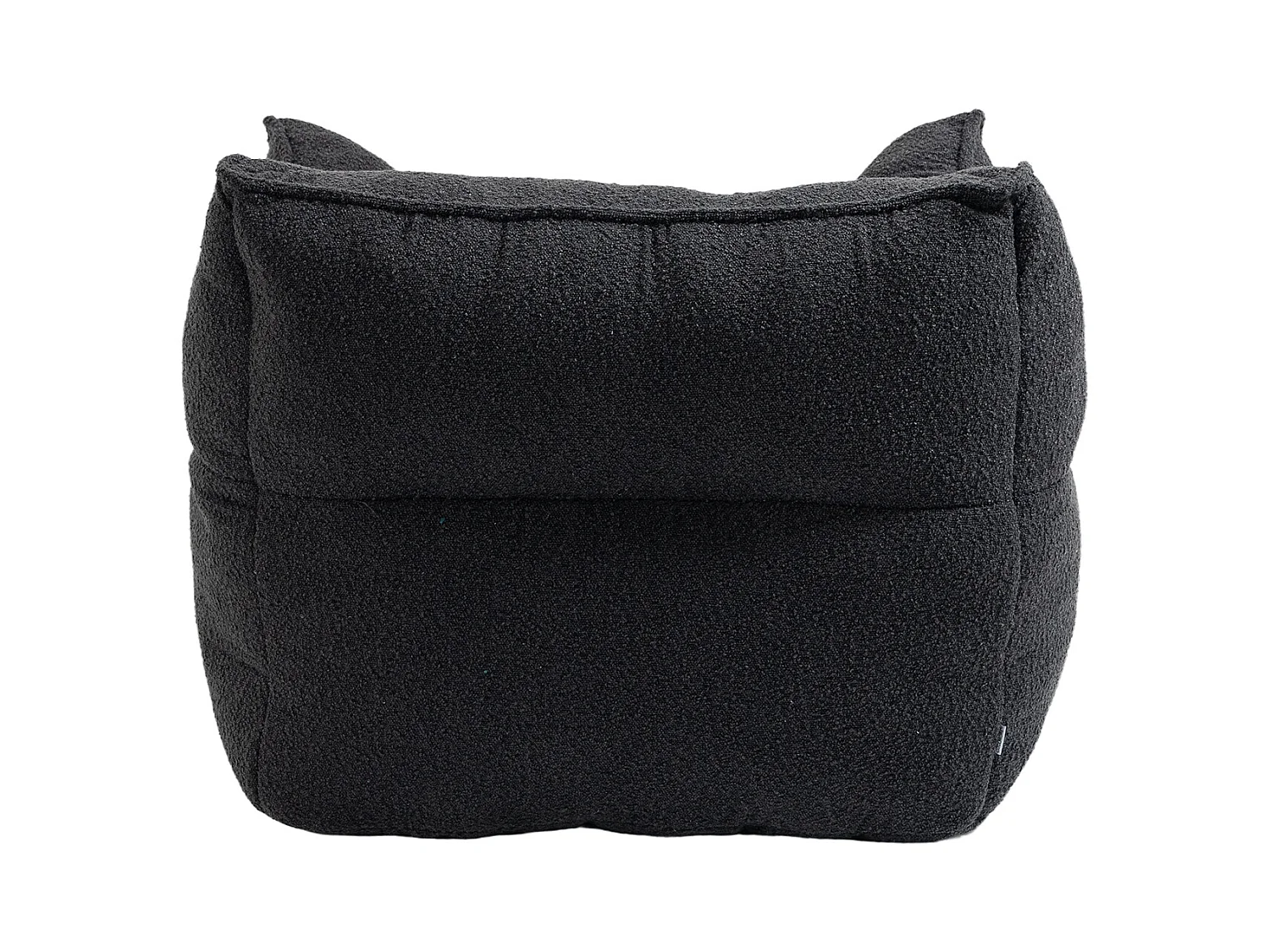 Komfortabler Doppel-Sitzsack, superweiche Innenraumgestaltung, moderner Spezial-Sitzsack mit Armlehnen, schwarz