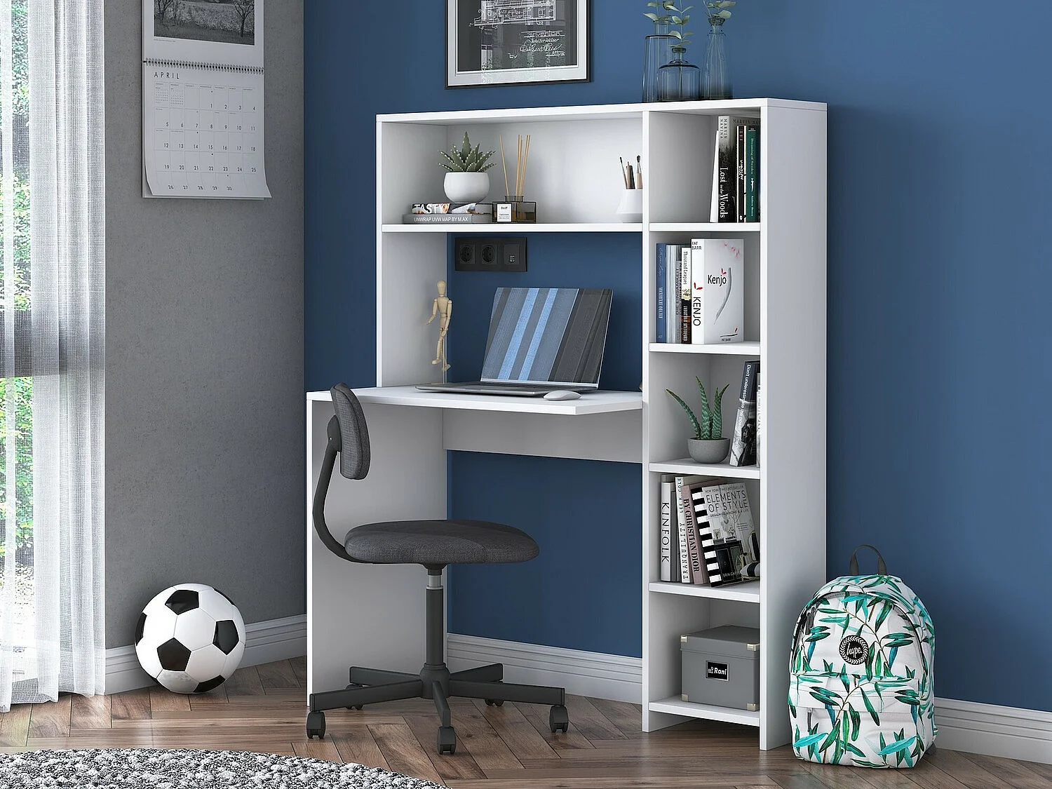 Bureau avec niches de rangement Simplicity