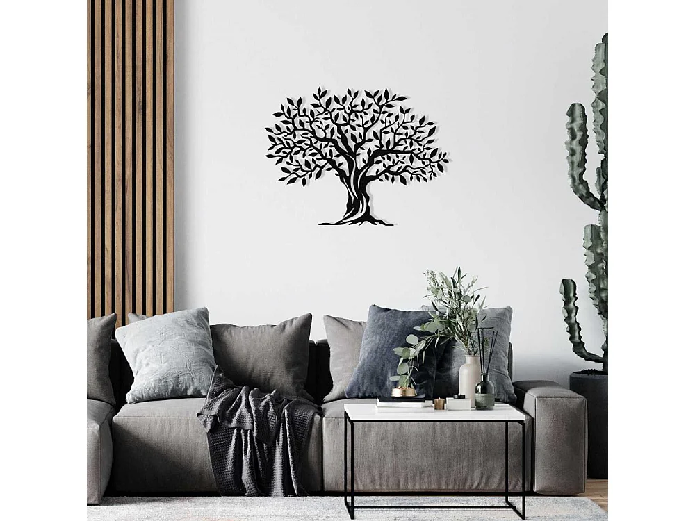 Décoration murale en métal Arbre
