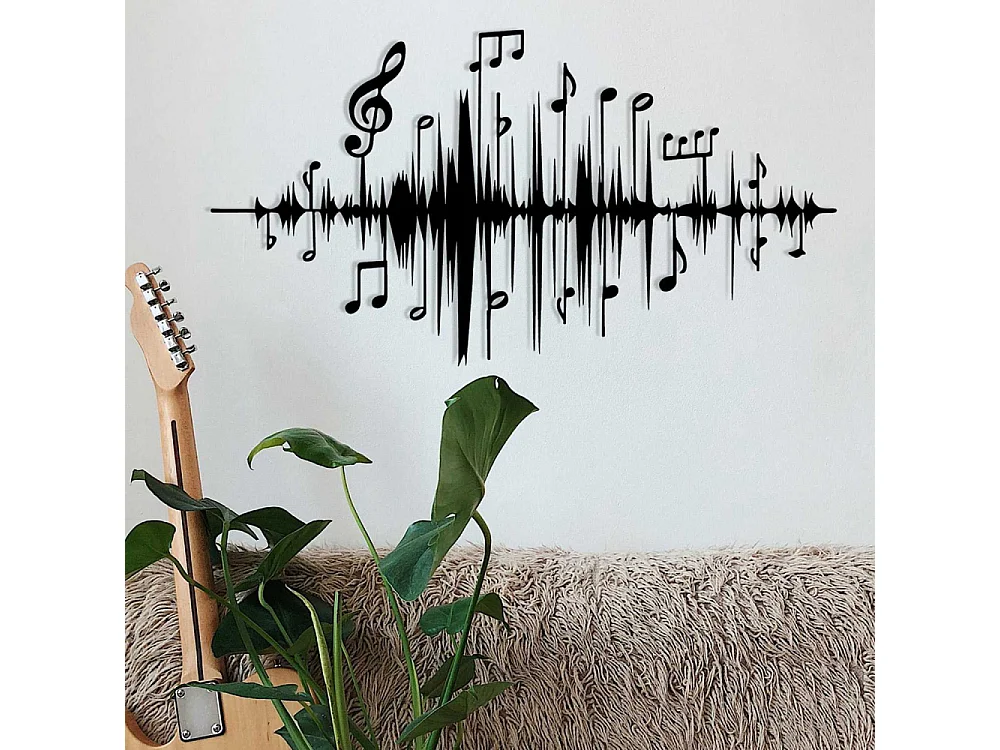 Décoration murale en métal Musique