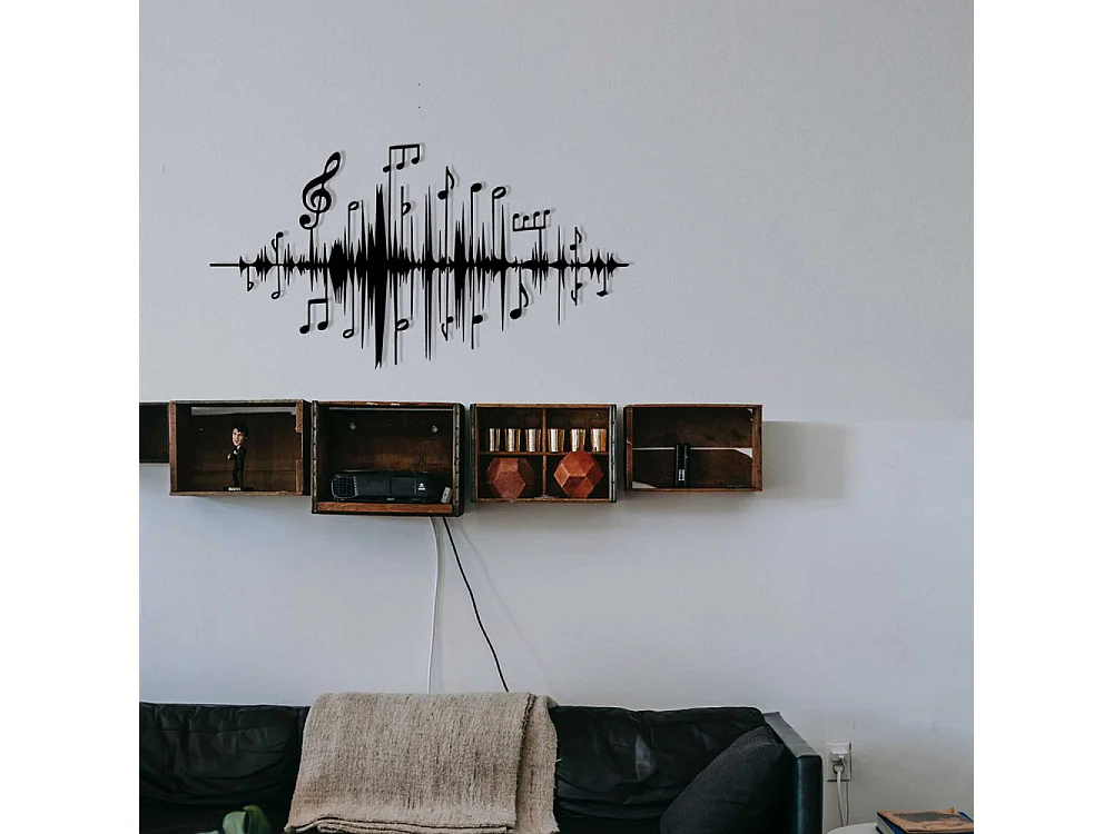 Décoration murale en métal Musique