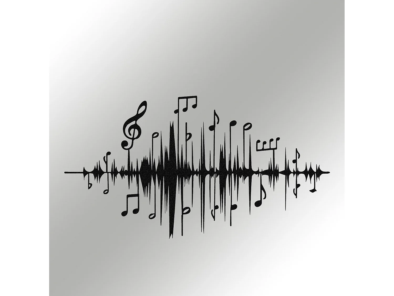 Décoration murale en métal Musique