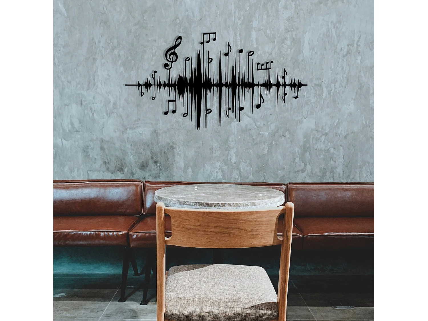 Décoration murale en métal Musique