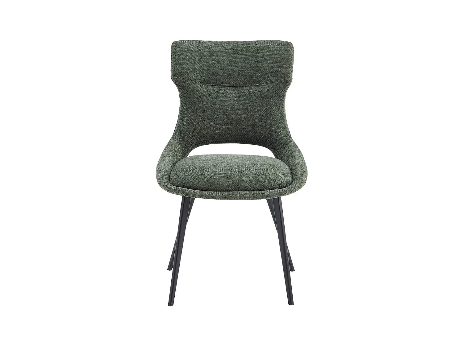 AMANDA - Lot de 4 Chaises Tissu Coloris Vert