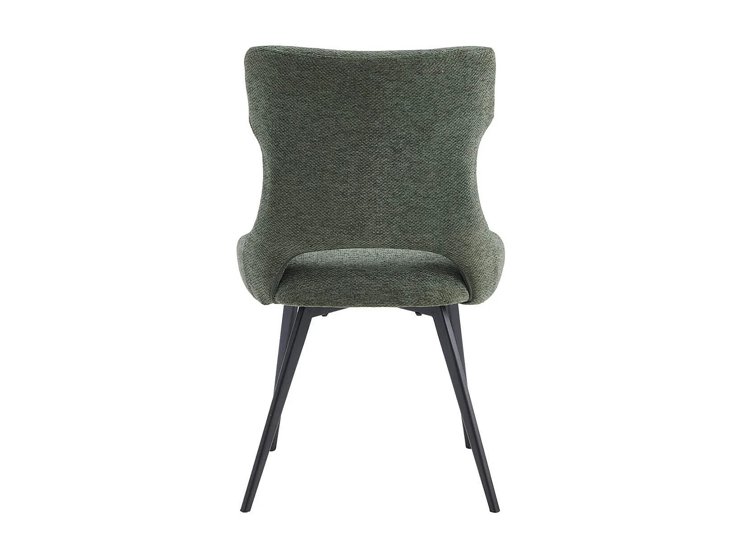 AMANDA - Lot de 4 Chaises Tissu Coloris Vert
