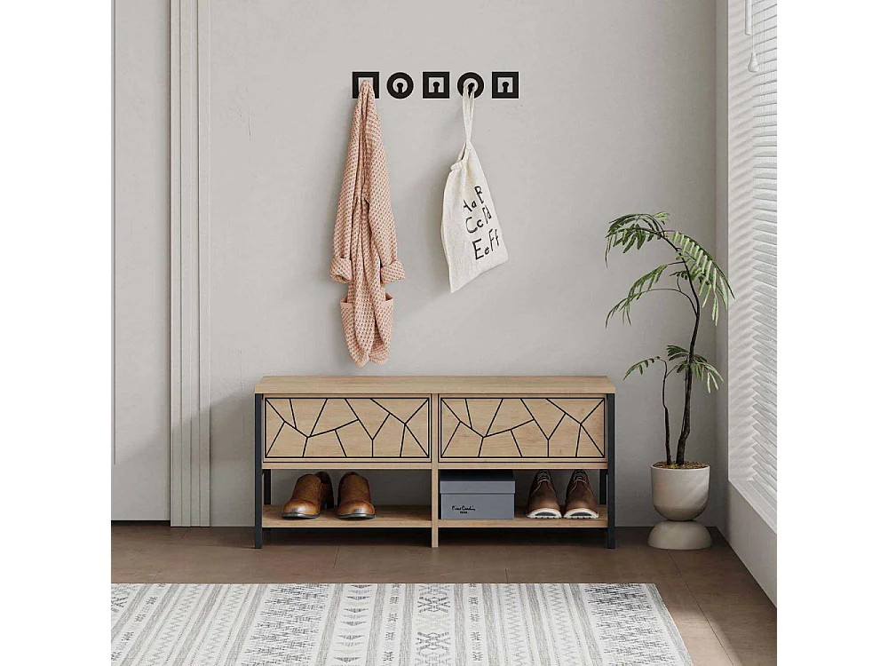 Meuble d'entrée avec rangements Inola