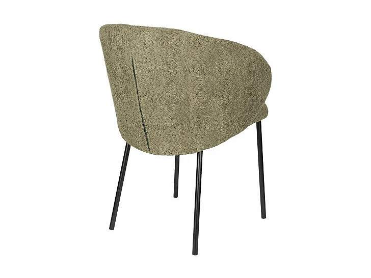 Chaise de salon tissu et métal