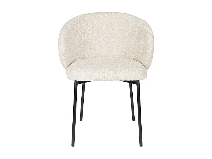 Chaise de salon tissu et métal