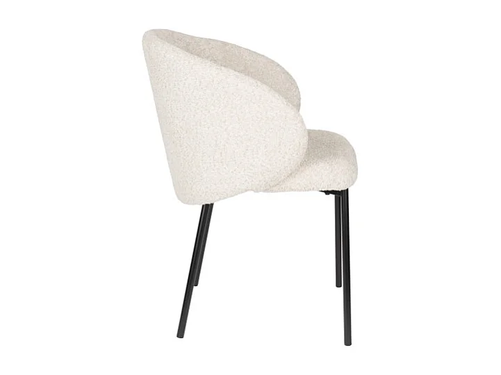 Chaise de salon tissu et métal