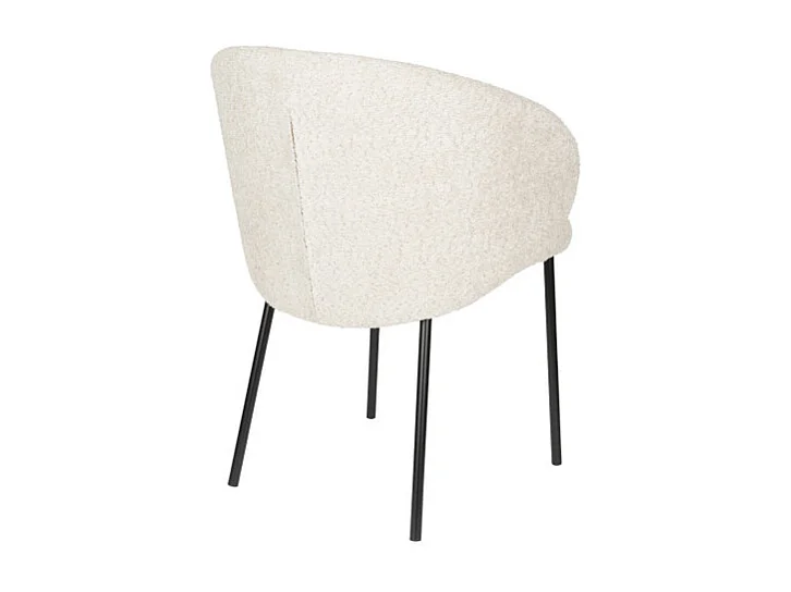 Chaise de salon tissu et métal