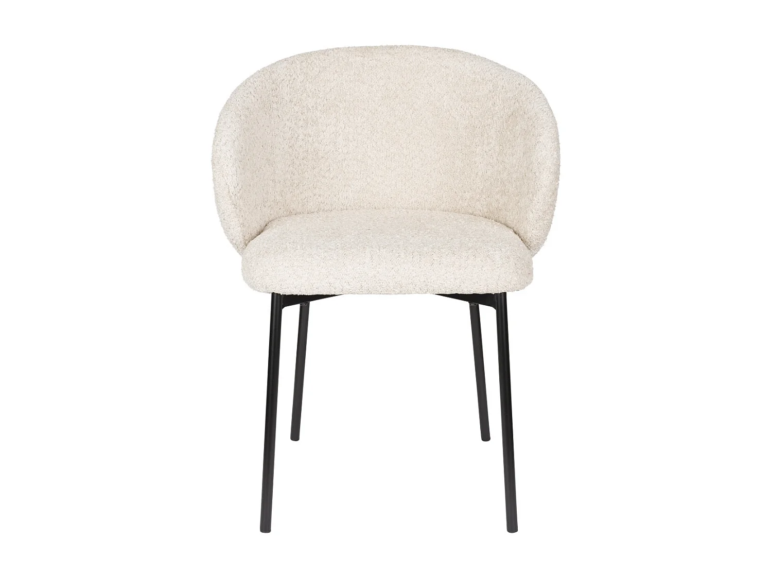 Chaise de salon tissu et métal