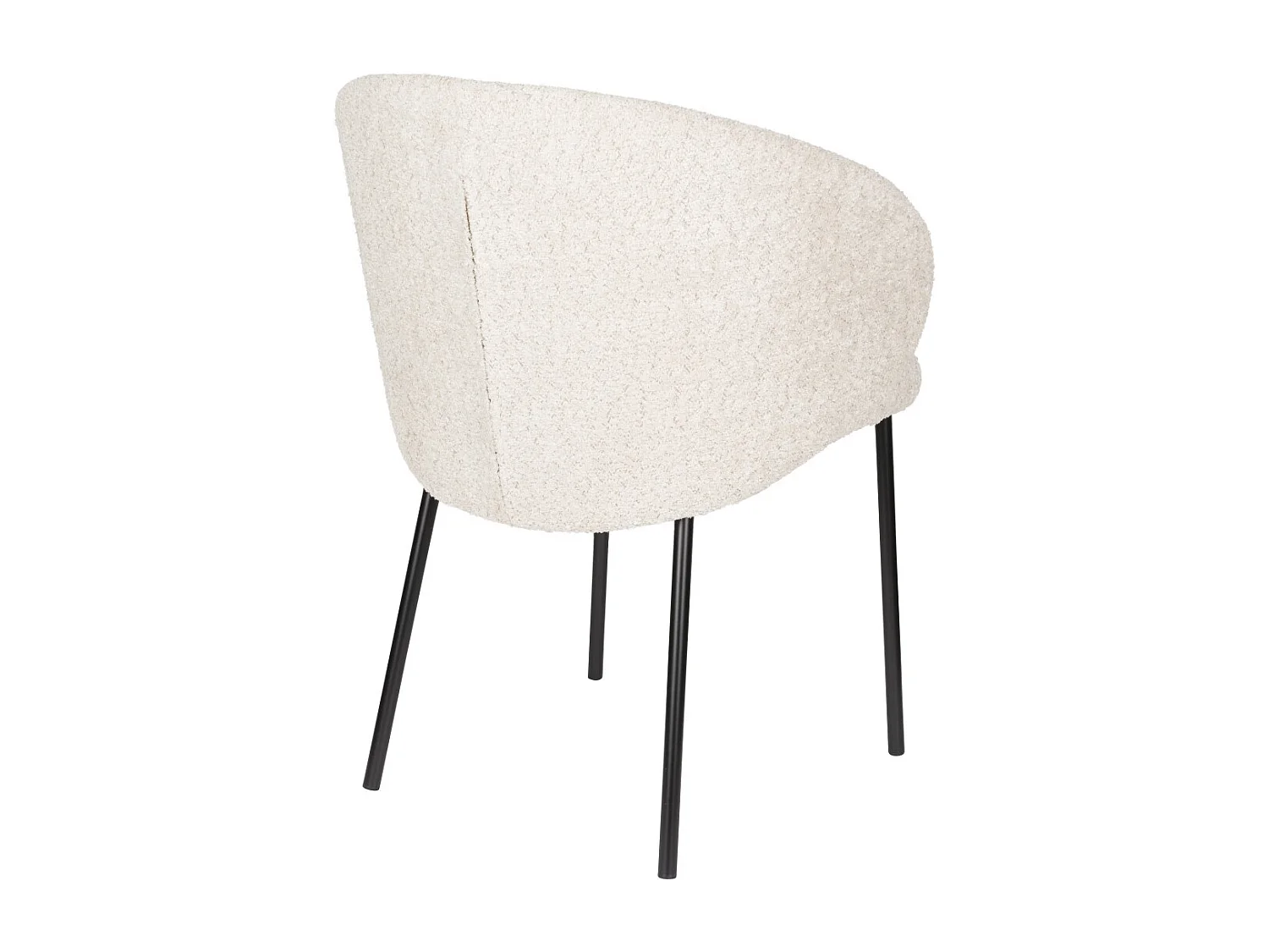 Chaise de salon tissu et métal