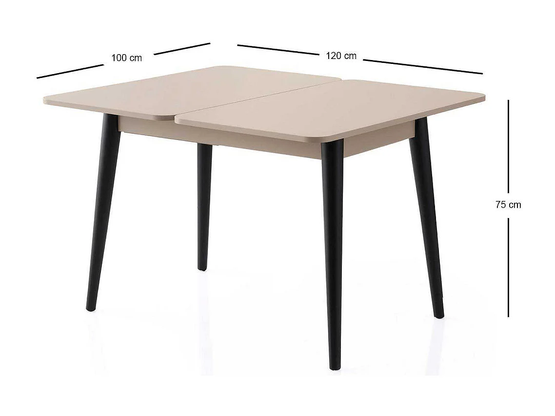 Table de repas extensible Dolunay