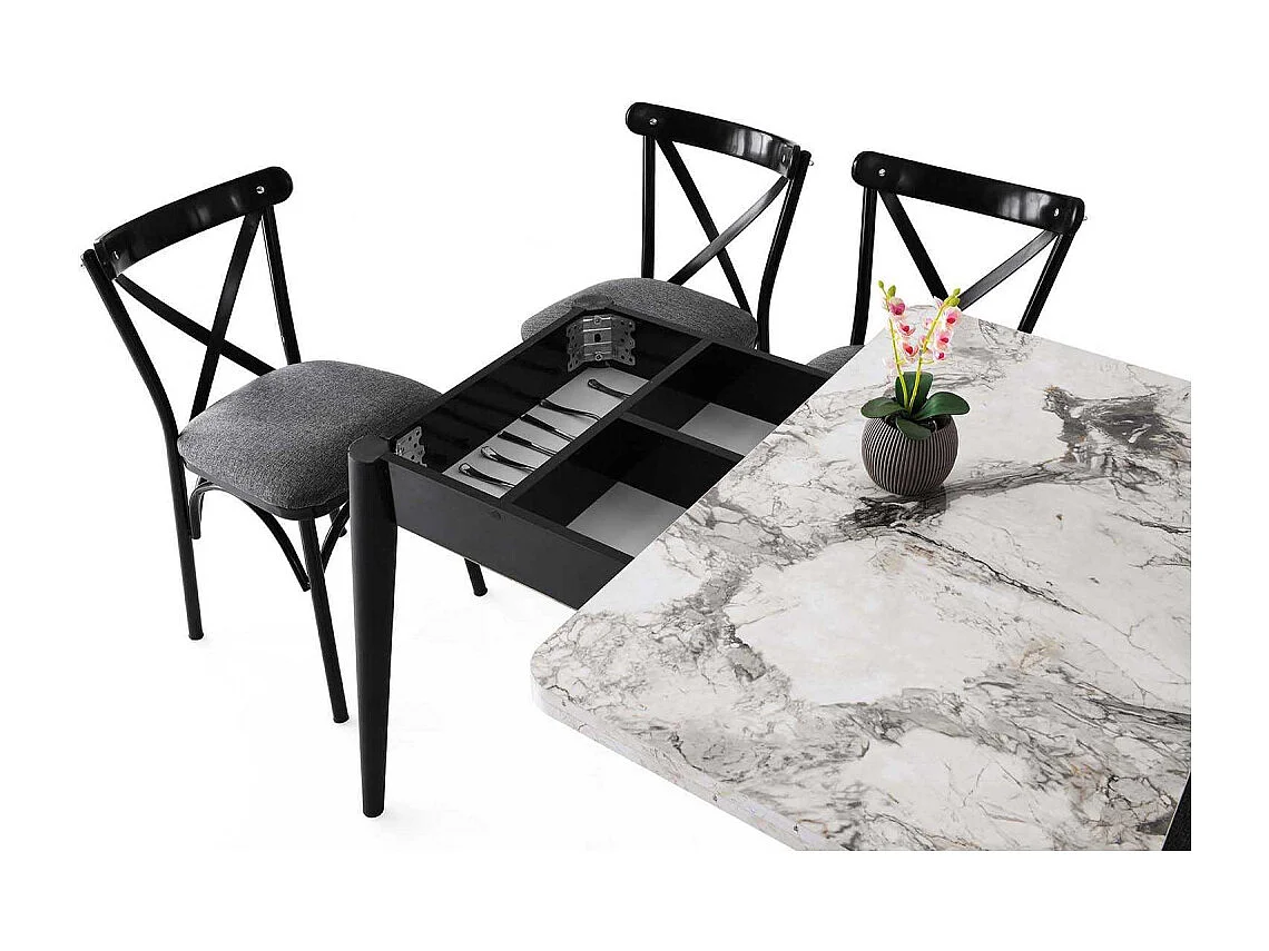 Table de repas extensible Dolunay