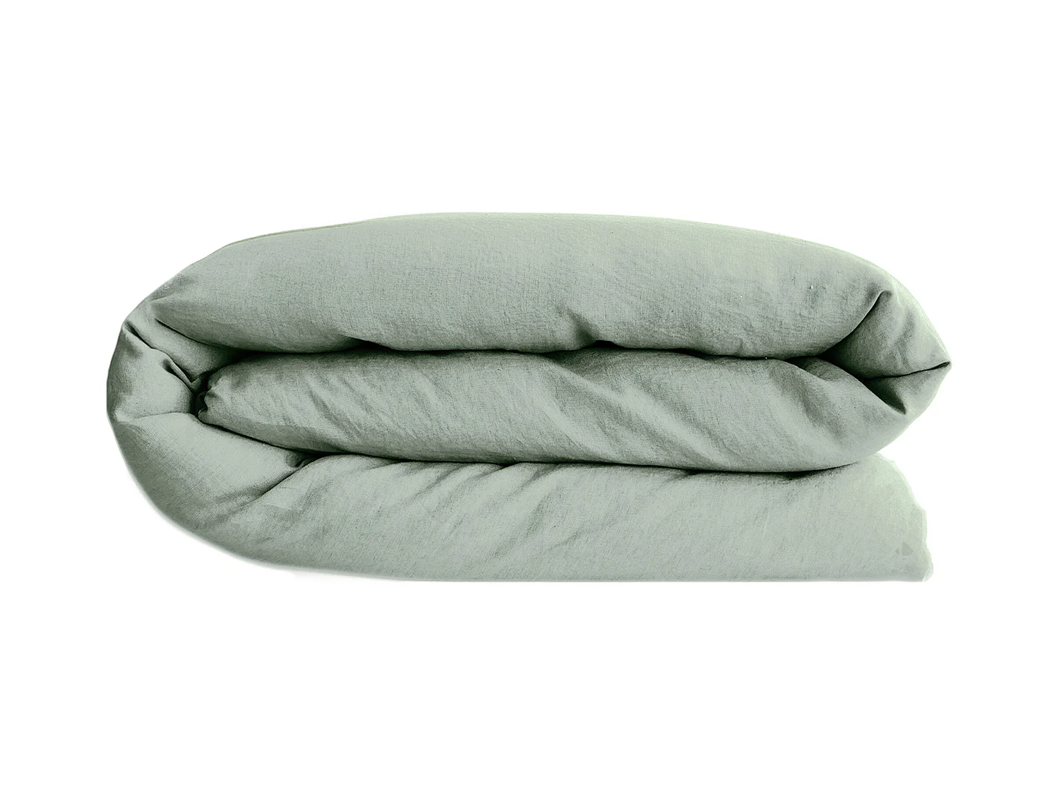 Housse de couette lin et coton 280x240 cm collection OPERA vert lichen
