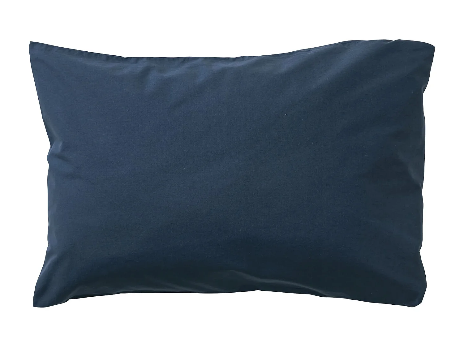 Taie d'oreiller bébé coton lavé 40x60 - SOMEO Bleu marine