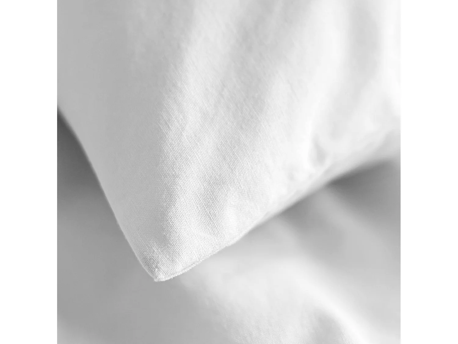 Taie d'oreiller bébé coton lavé 40x60 - SOMEO Blanc