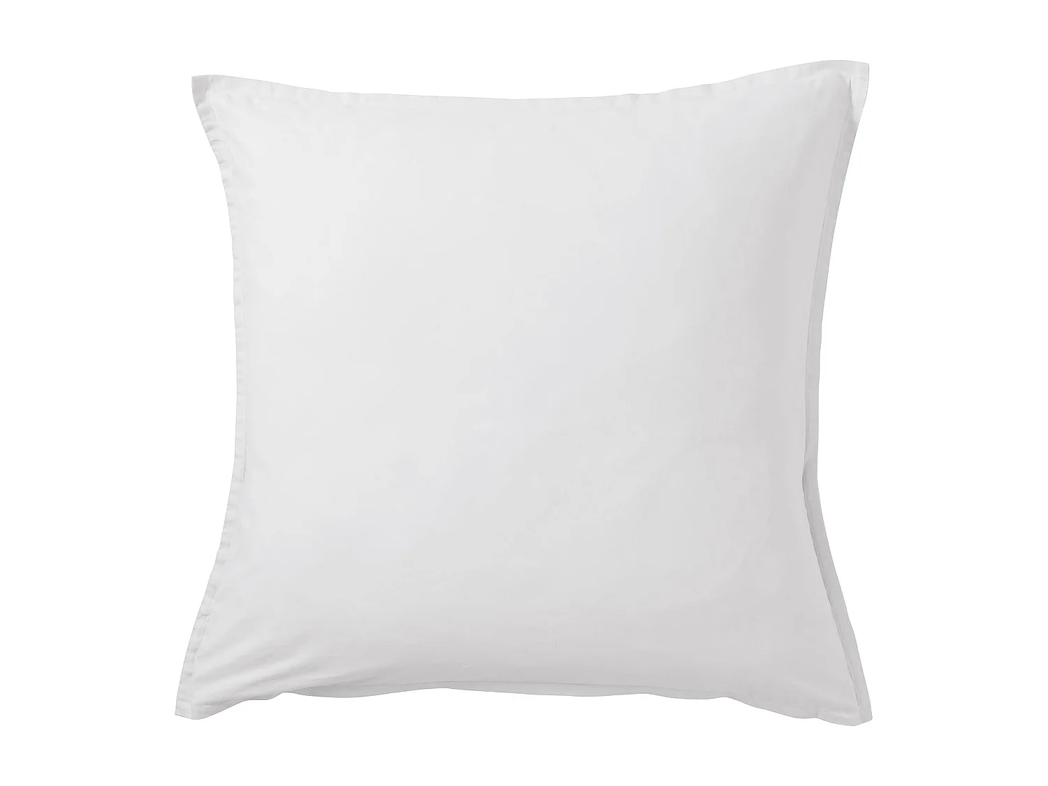 Taie d'oreiller coton lavé - SOMEO Blanc 65x65 - CELESTE