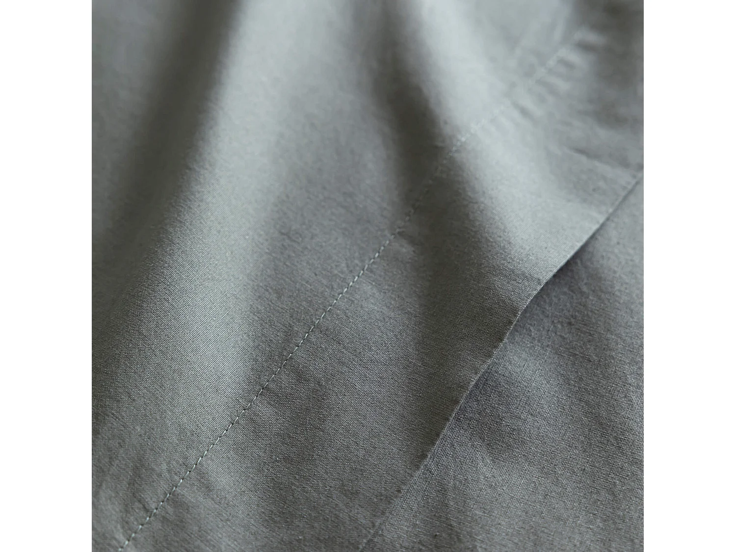 Housse de couette coton lavé - SOMEO 200x200 Kaki - CELESTE