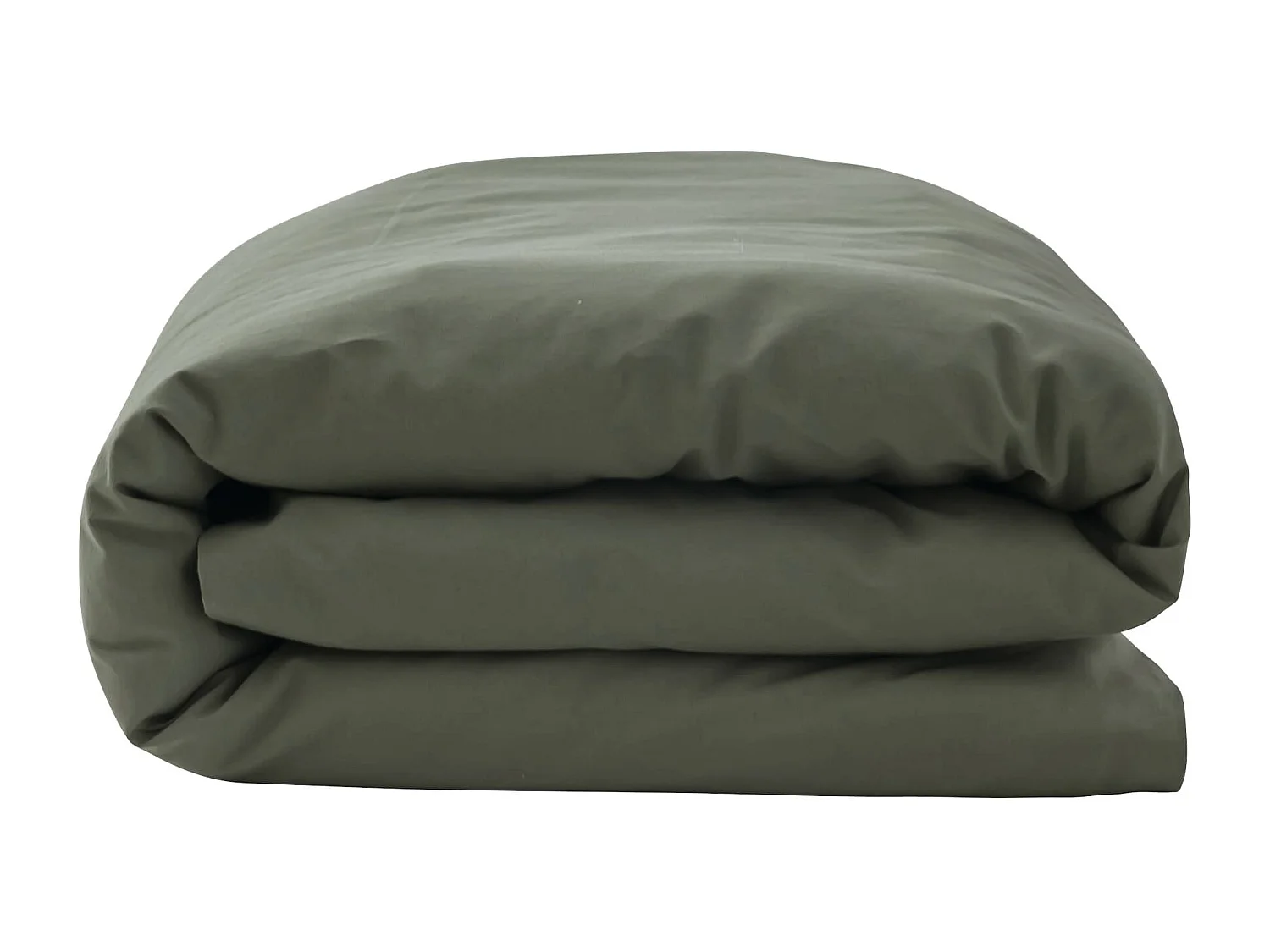 Housse de couette bébé coton lavé 80x120 - SOMEO Kaki