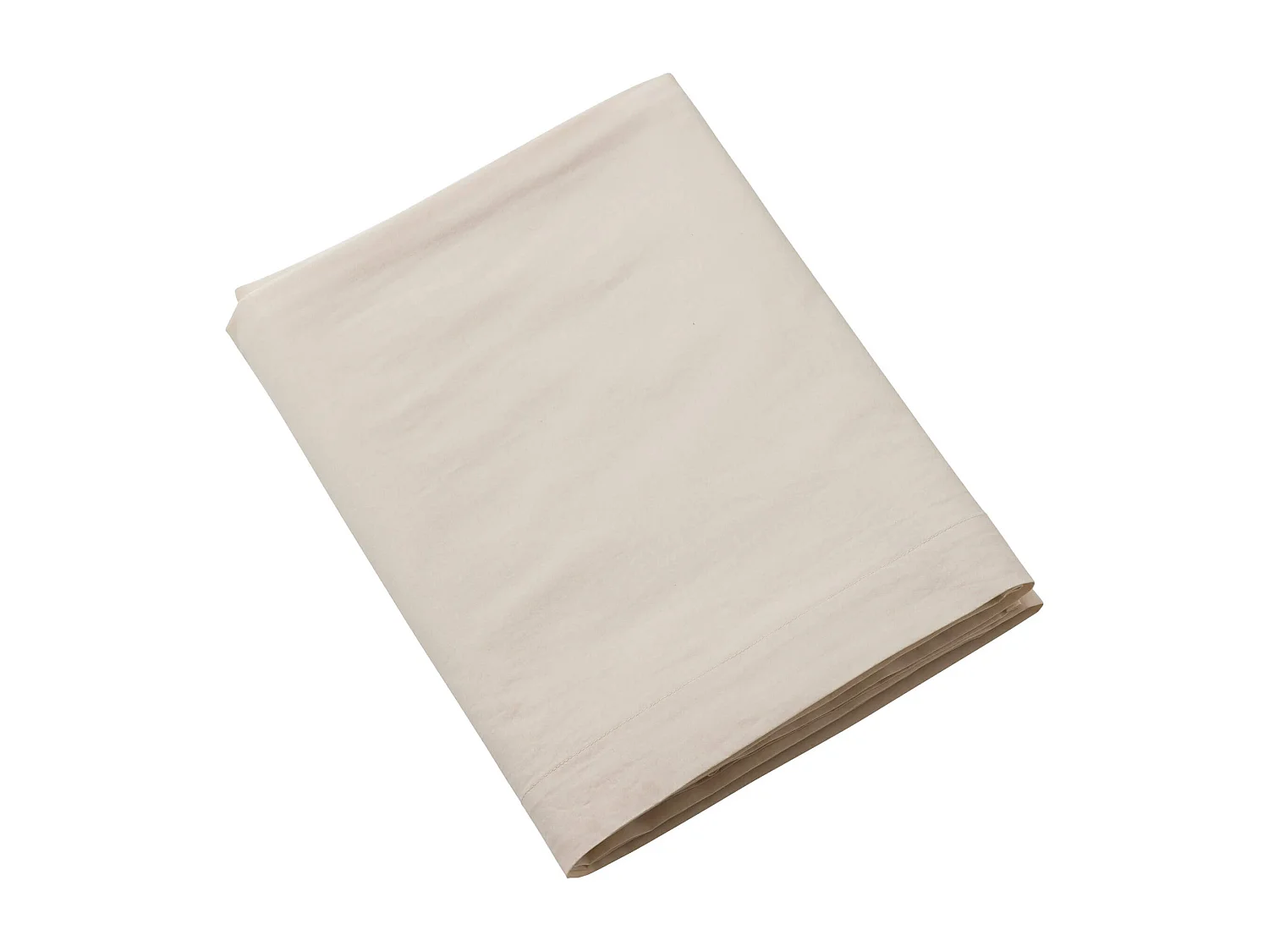 Drap plat coton lavé - SOMEO Beige 180x290 - CELESTE