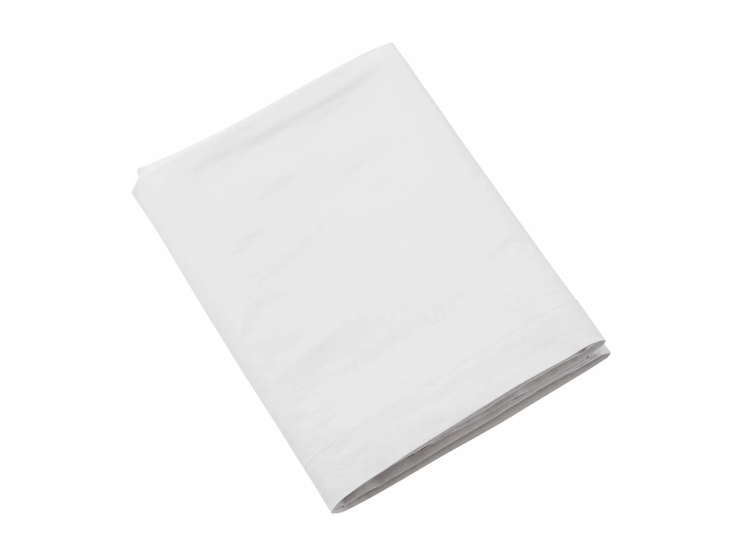 Drap plat coton lavé - SOMEO Blanc 240x300 - CELESTE