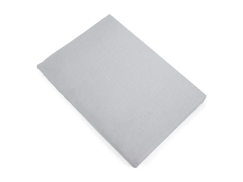 Drap plat 270x300 cm mousseline de coton collection MILOS blanc neige