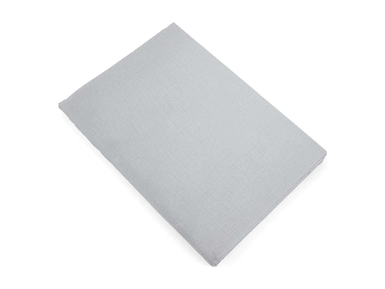 Drap plat 270x300 cm mousseline de coton MILOS blanc neige