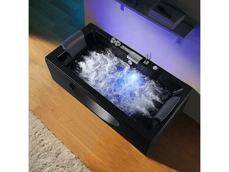 Baignoire balneo Riviera CONCEPT BLACK ARCHIPEL® 180x90