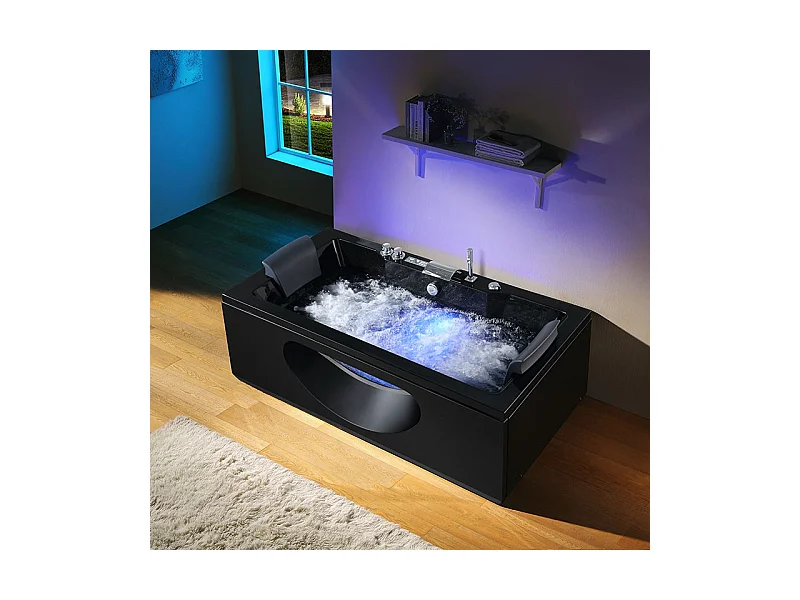 Baignoire balneo Riviera CONCEPT BLACK ARCHIPEL® 180x90