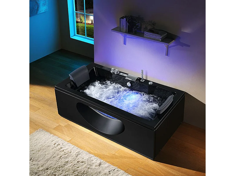 Baignoire balneo Riviera CONCEPT BLACK ARCHIPEL® 180x90