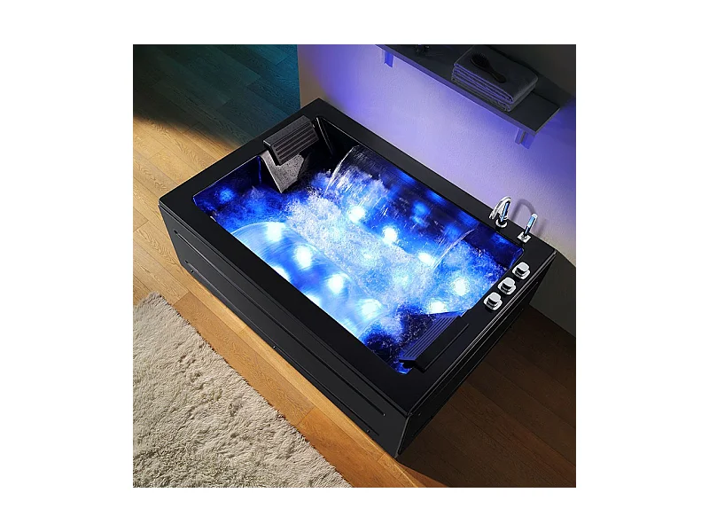 Baignoire Balneo Zeland® NIAGARA Duo BLACK 180x126