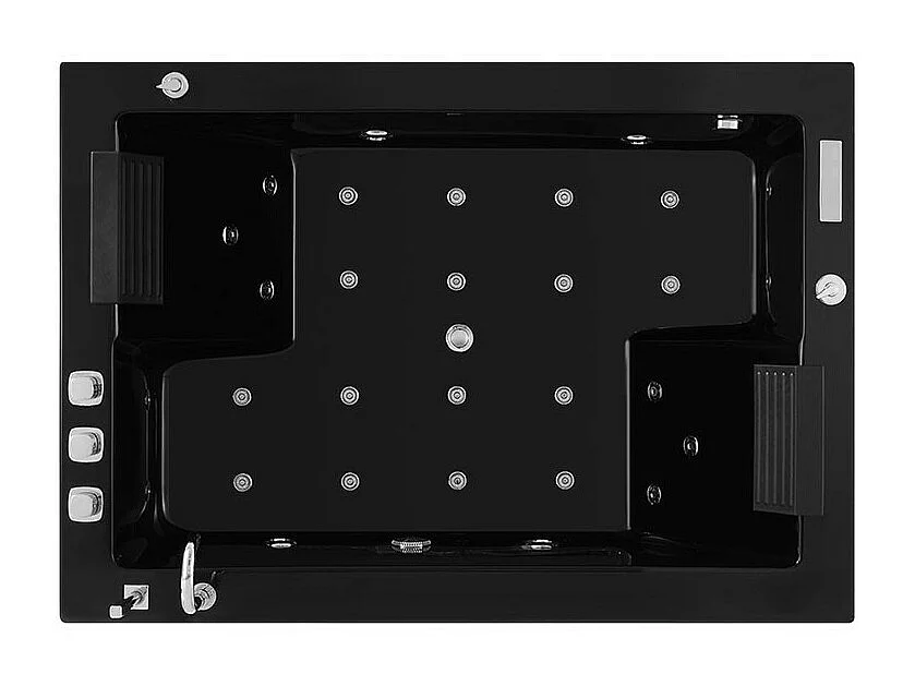 Baignoire Balneo Zeland® NIAGARA Duo BLACK 180x126