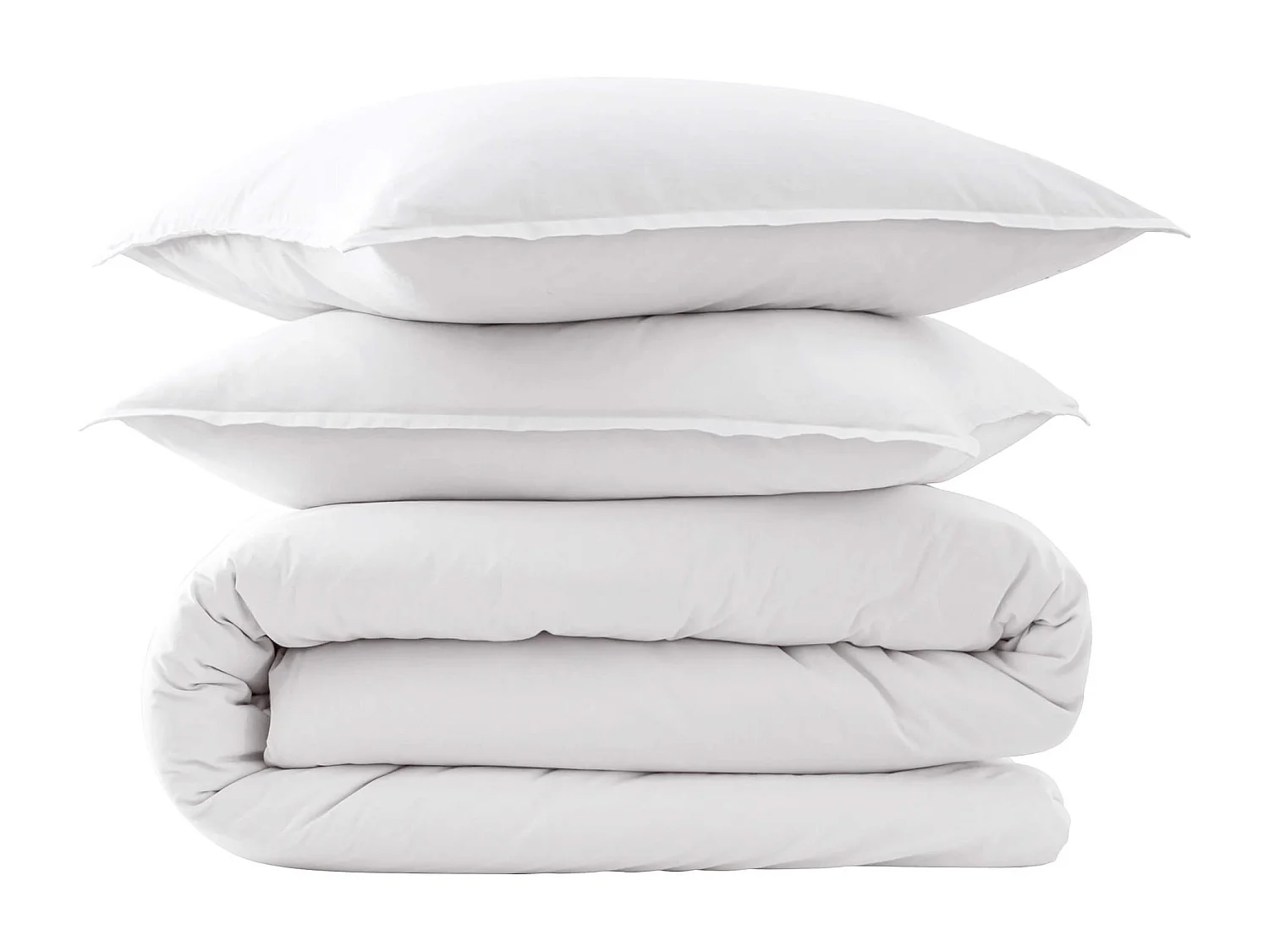 Parure de lit coton lavé - SOMEO Blanc 240x220 - CELESTE