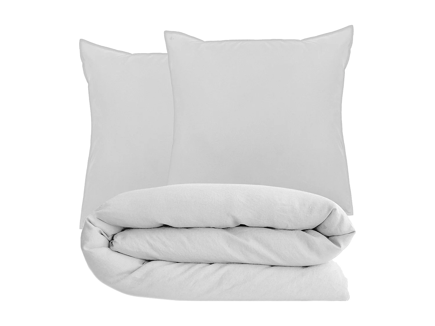 Parure de lit 240x220 cm et 65x65 cm collection OPERA blanc neige 3 pièces