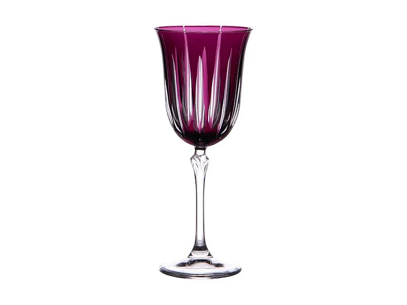 Coffret de 6 verres à pied Divina violet 28 cl