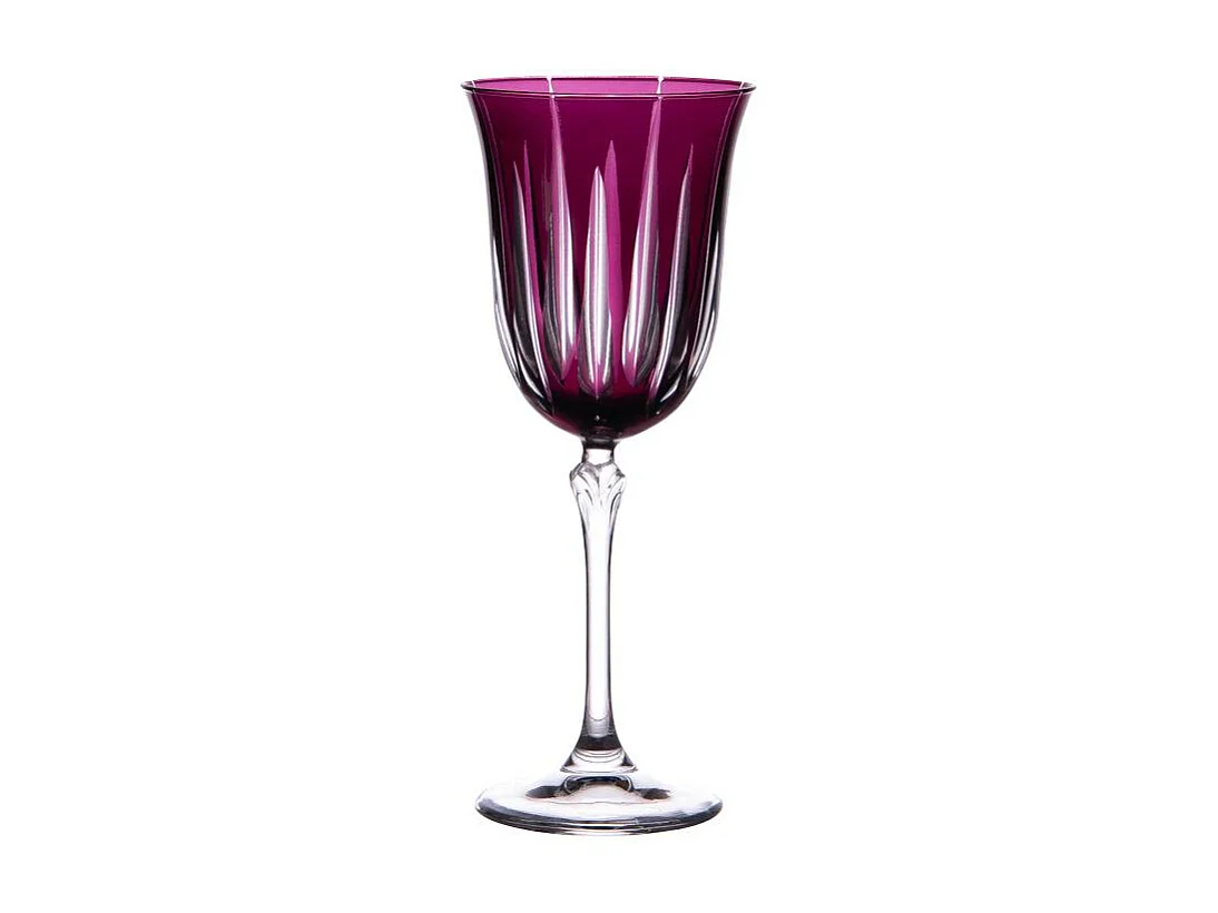 Coffret de 6 verres à pied Divina violet 28 cl