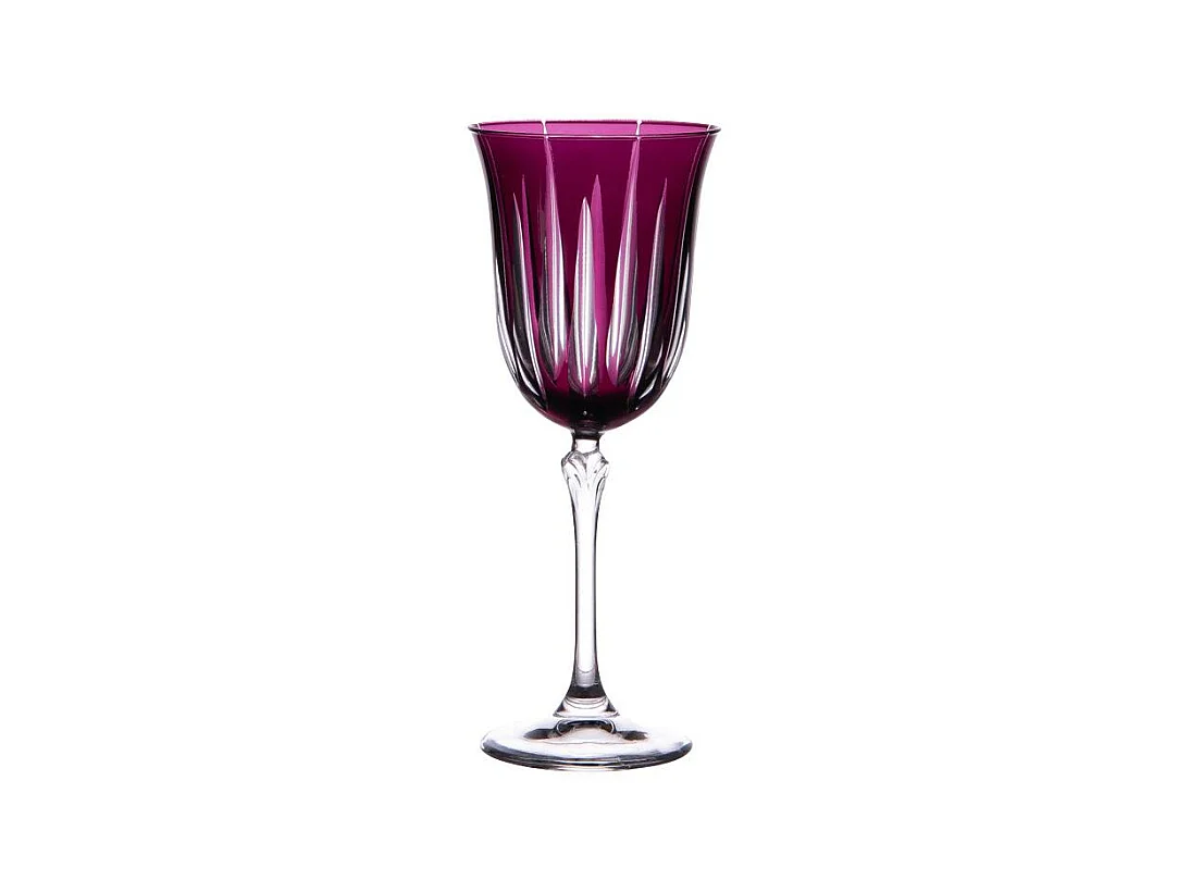 Coffret de 6 verres à pied Divina violet 28 cl