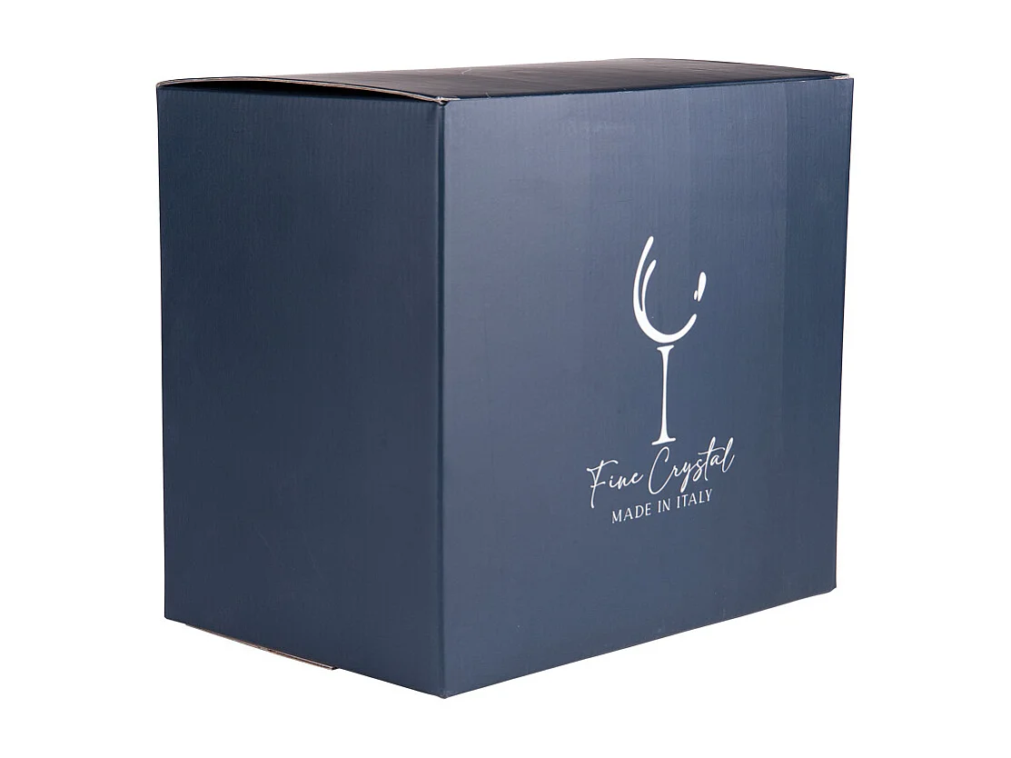 Coffret de 6 verres à pied Divina violet 28 cl