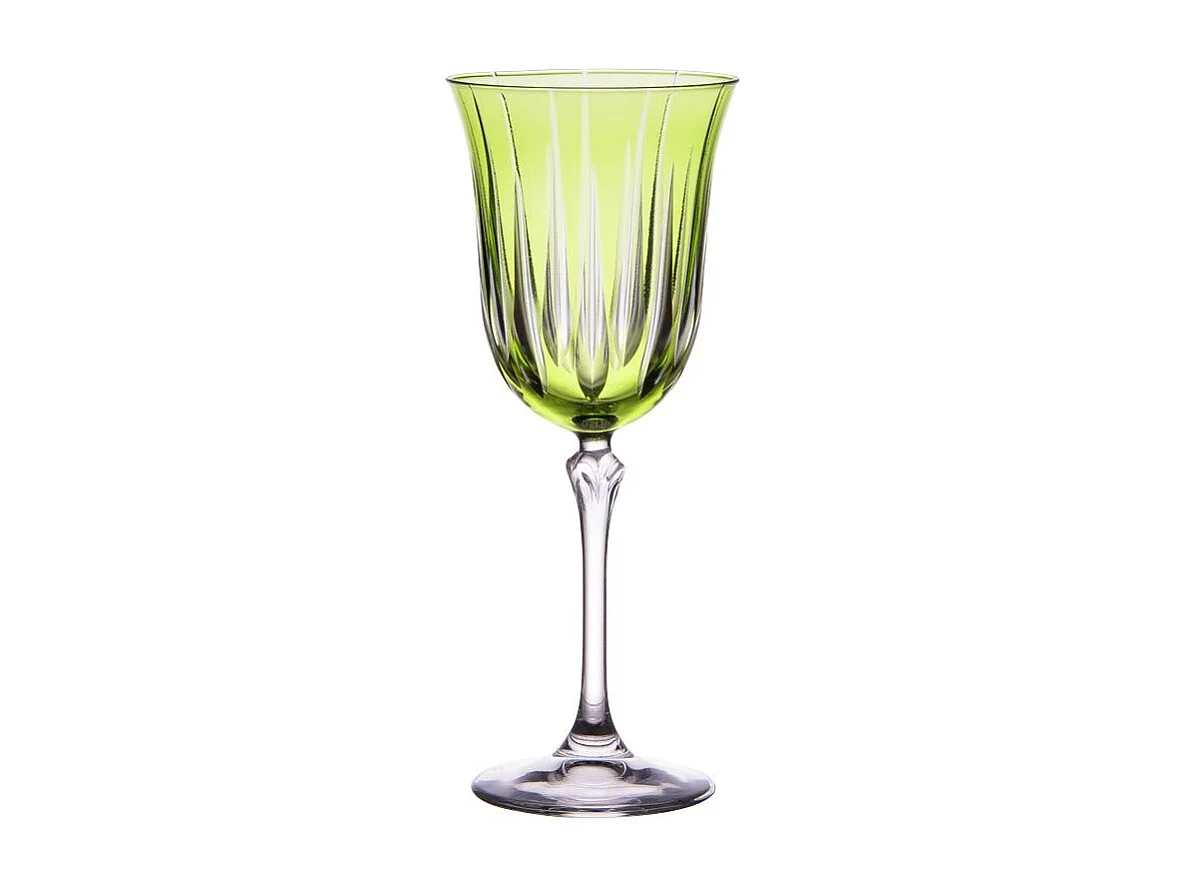 Coffret de 6 verres à pied Divina vert 28 cl