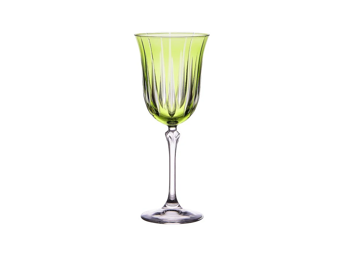 Coffret de 6 verres à pied Divina vert 28 cl