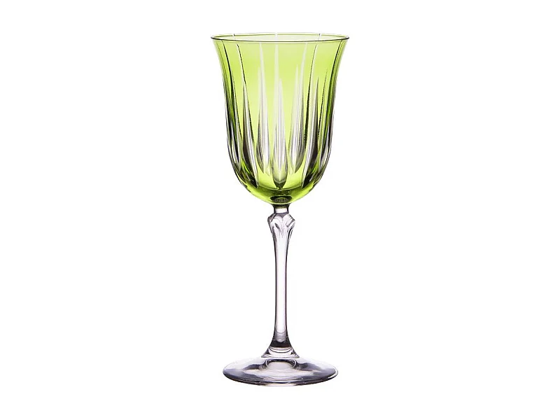 Coffret de 6 verres à pied Divina vert 28 cl