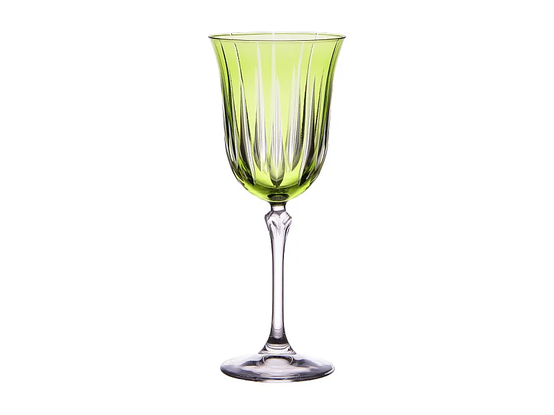 Coffret de 6 verres à pied Divina vert 28 cl