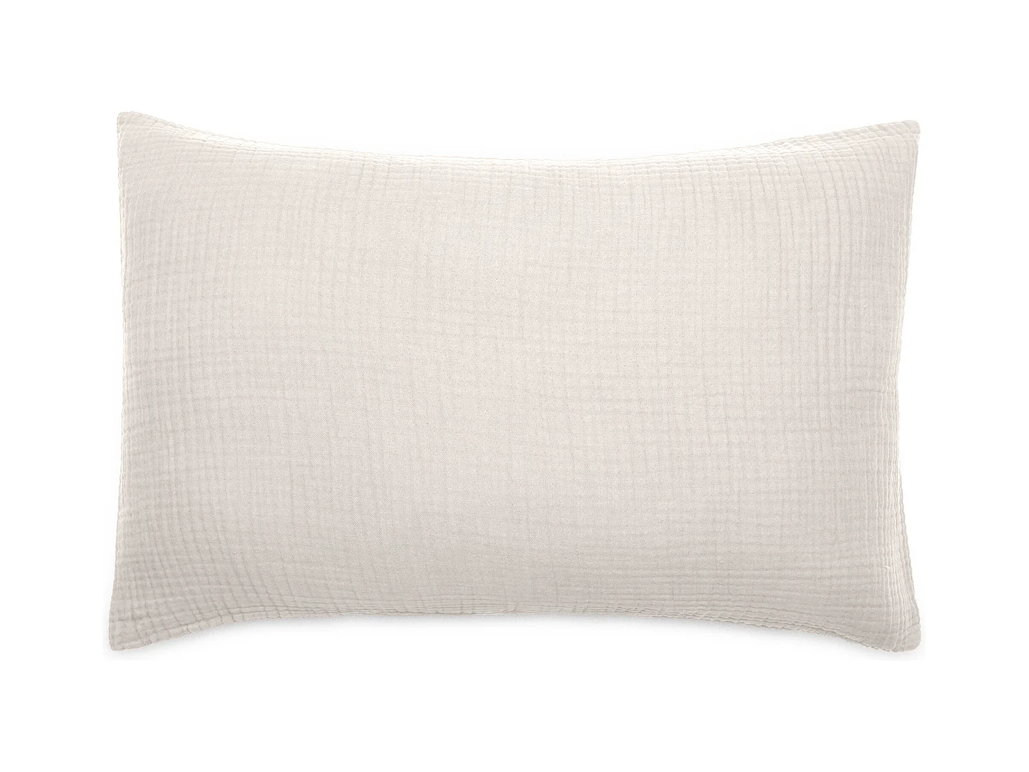 Housse de coussin 40x60 cm coton collection PAROS beige ficelle