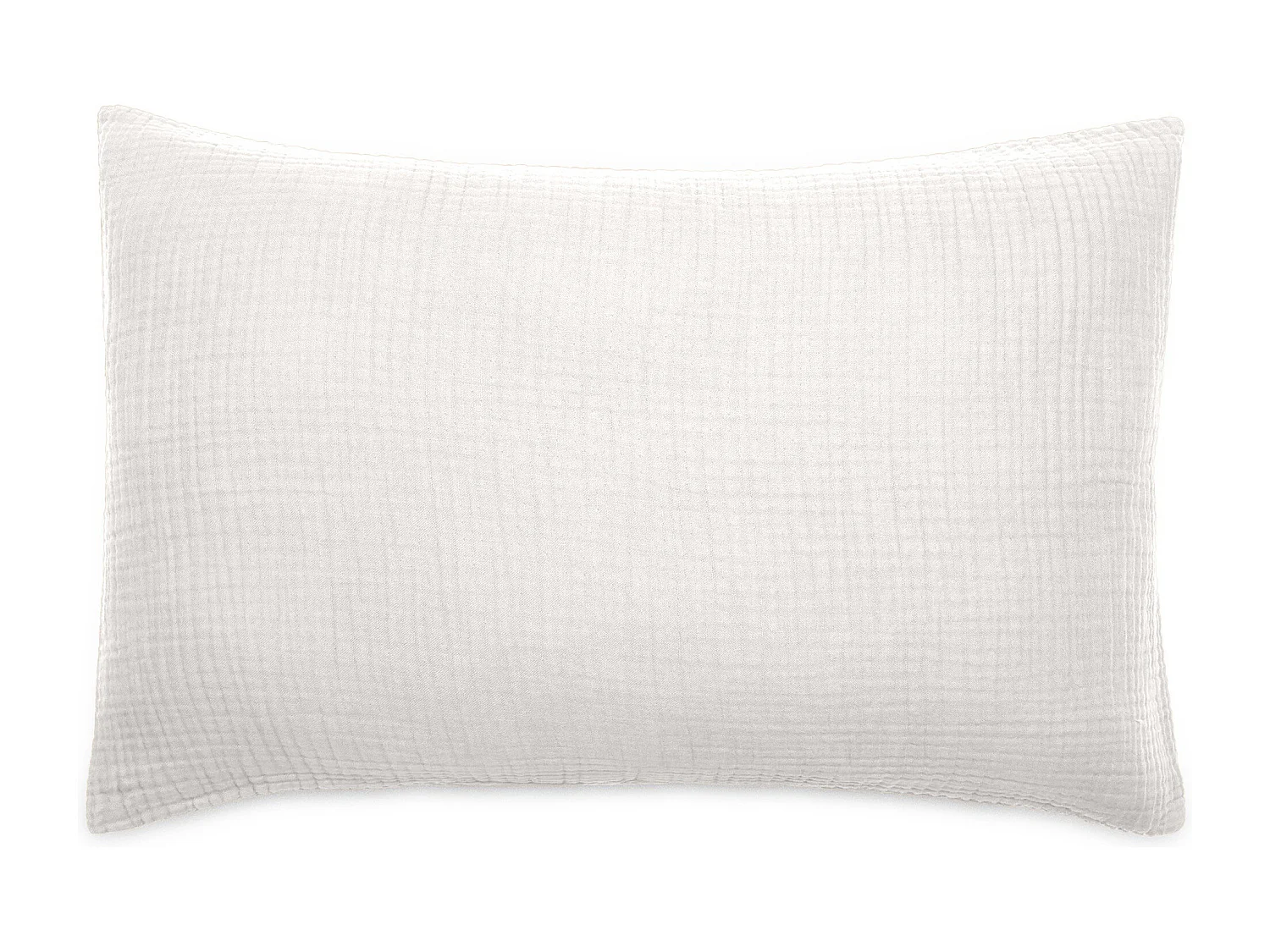Housse de coussin 40x60 cm coton collection PAROS blanc neige